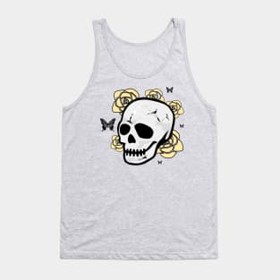 Skull flowers Tank Top